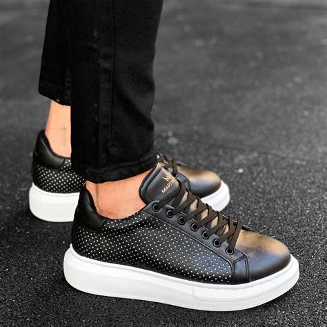 men's black designer sneakers.